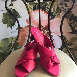 Hot Pink Calvin Klein Sandals